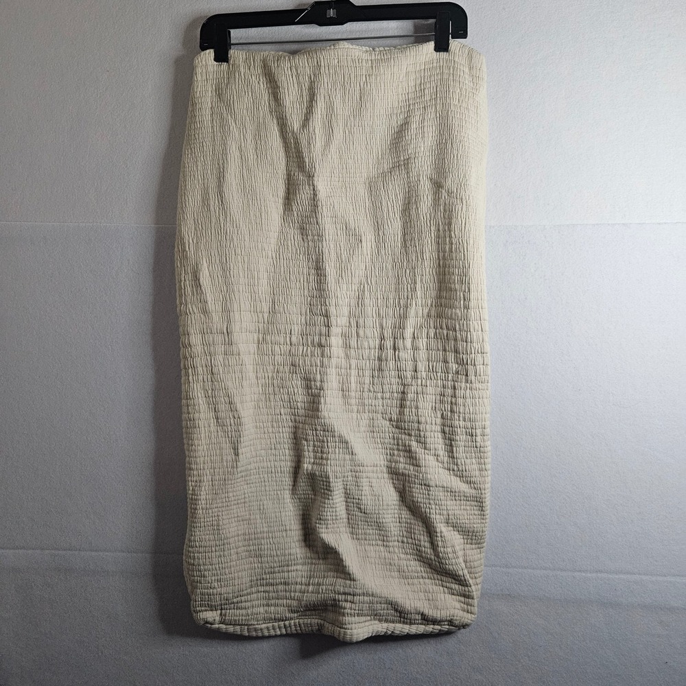 Pottery Barn Kids Organic Matelasse Changing Pad Cover Oat Beige 16x31.5